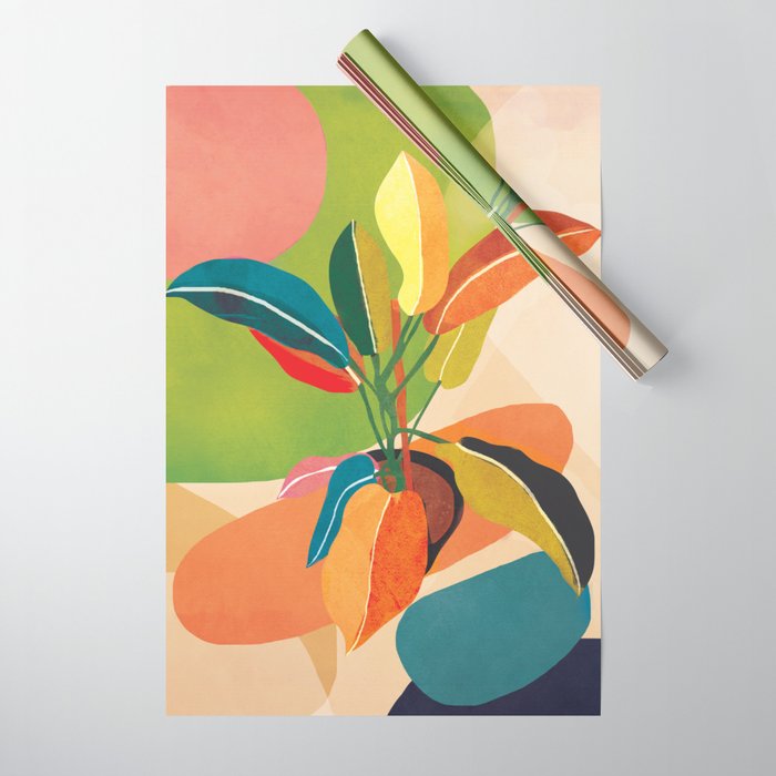Colorful Branching Out 37 Wrapping Paper Gallery Image 1