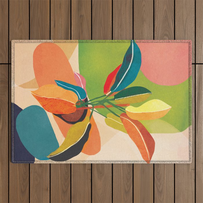 Colorful Branching Out 37 Outdoor Rug Gallery Image 1