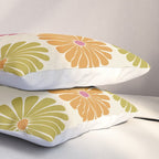 Retro Summer Daisies VIII Pillow Sham Gallery Image 3