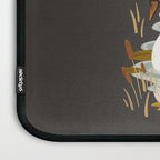 Swan Dance - Charcoal Black Background Laptop Sleeve Gallery Image 3