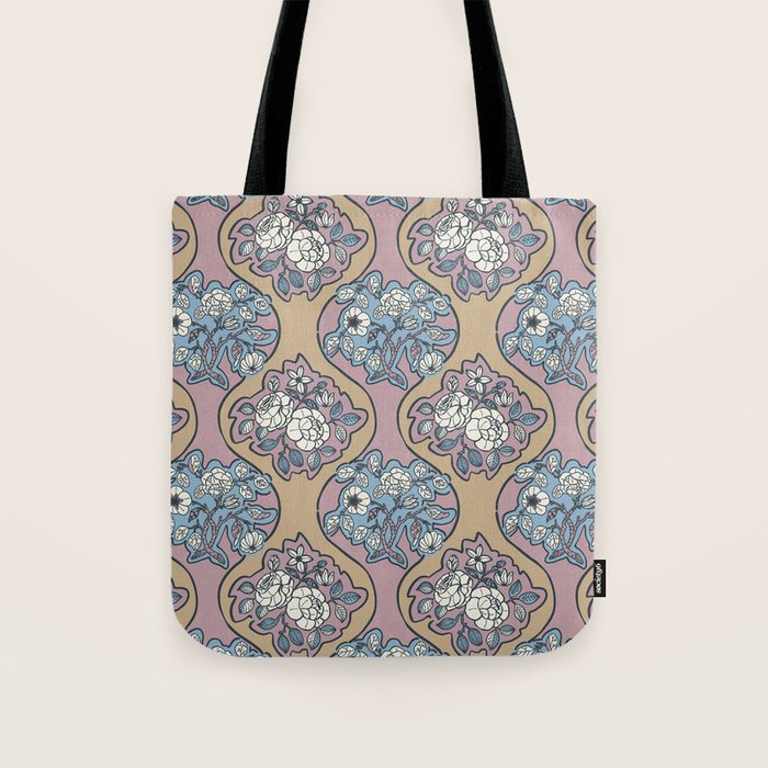 Antique Floral Beauty Tote Bag Gallery Image 1