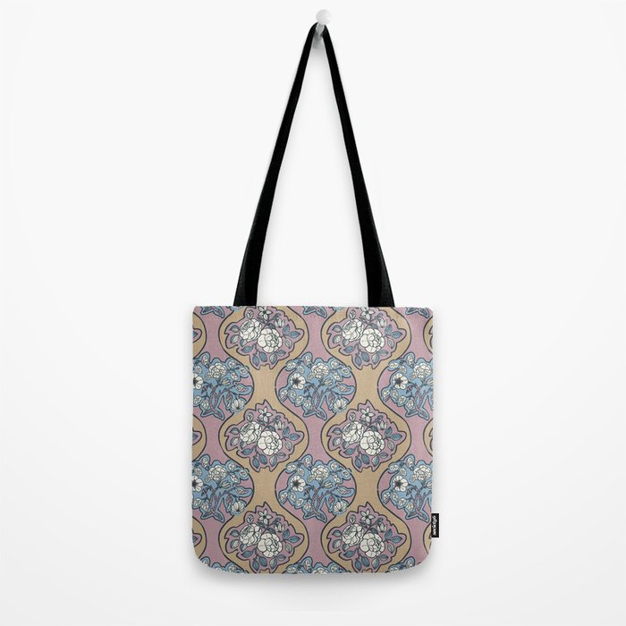 Antique Floral Beauty Tote Bag Gallery Image 2