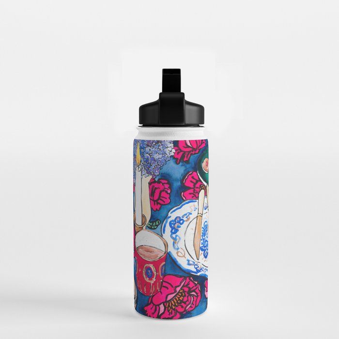 Friendsgiving Floral Tablescape Painting Water Bottle Gallery Image 2