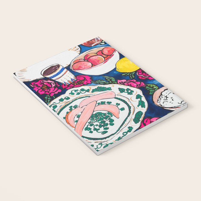 Friendsgiving Floral Tablescape Painting Notebook Gallery Image 3