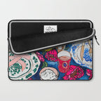 Friendsgiving Floral Tablescape Painting Laptop Sleeve Gallery Image 2