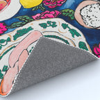 Friendsgiving Floral Tablescape Painting Rug Gallery Image 4