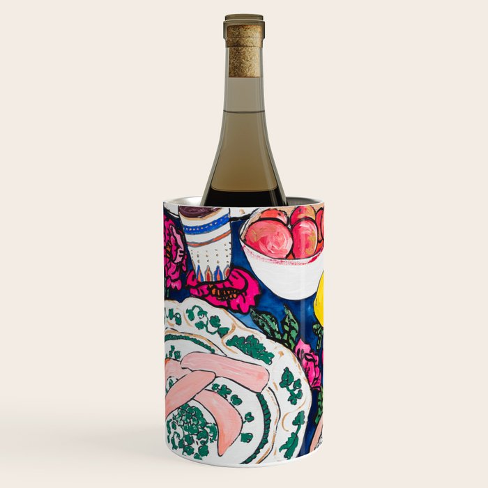 Friendsgiving Floral Tablescape Painting Wine Chiller Gallery Image 2