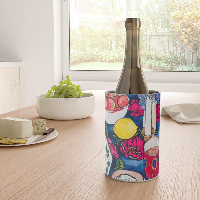 Friendsgiving Floral Tablescape Painting Wine Chiller Gallery Image 4