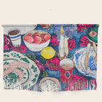 Friendsgiving Floral Tablescape Painting Wall Hanging Gallery Image 1