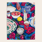 Friendsgiving Floral Tablescape Painting Poster Gallery Image 4