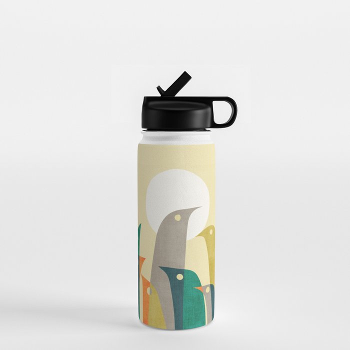 Wild birds at the beach Water Bottle Gallery Image 1