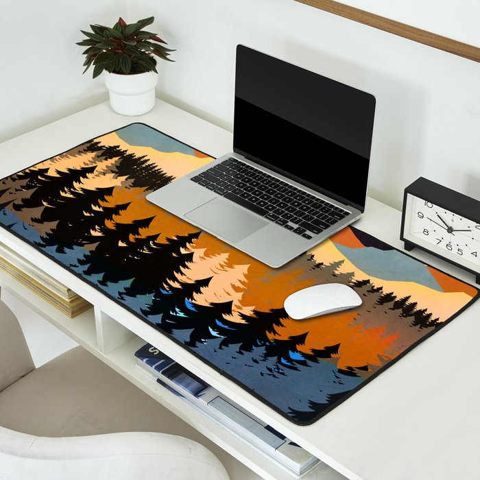 Colors of a Mountain View Desk Mat Gallery Image 2