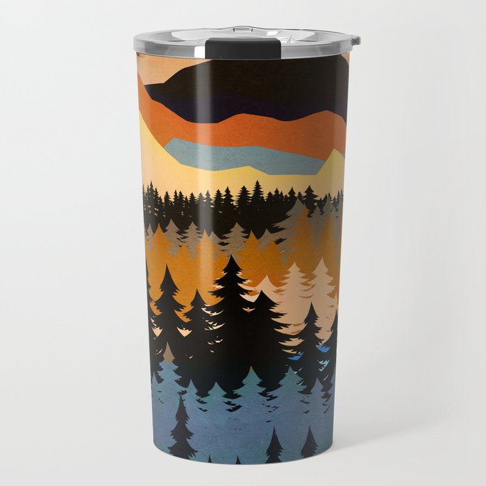 Colors of a Mountain View Travel Mug
