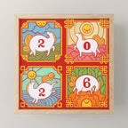 Year of the Chubby Horse 2026 Mini Art Print Gallery Image 1