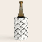 Bows & Ribbons Pattern IV Black and White Wine Chiller Gallery Image 1