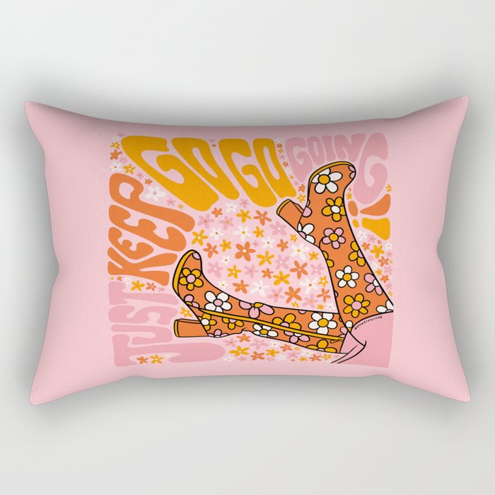 Just Keep Go Go Going Rectangular Pillow Gallery Image 2