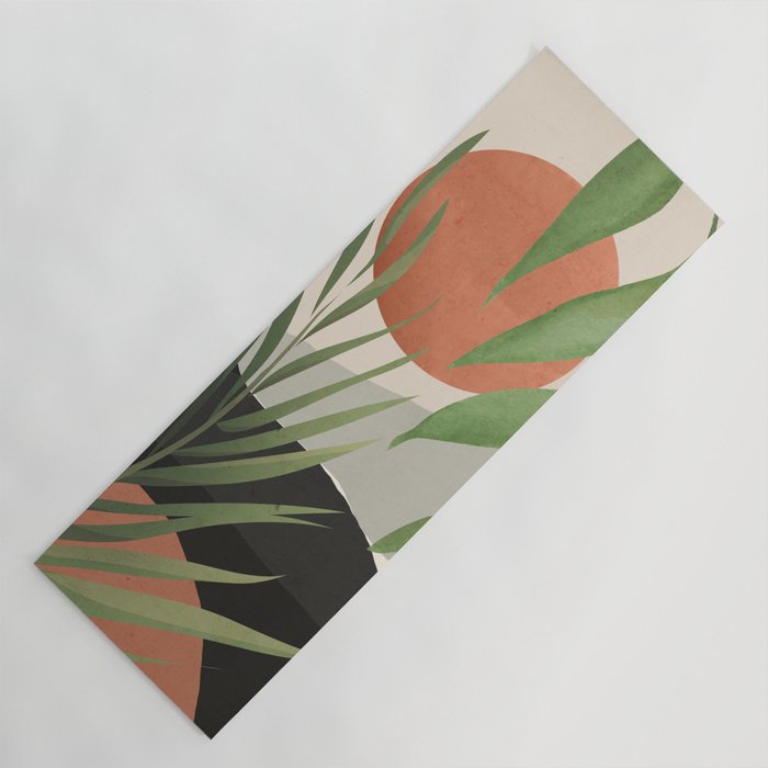 Abstract Art Tropical Leaves 46 Yoga Mat Gallery Image 1