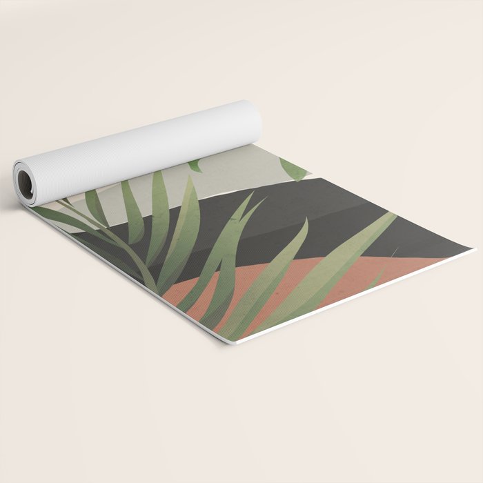 Abstract Art Tropical Leaves 46 Yoga Mat Gallery Image 2