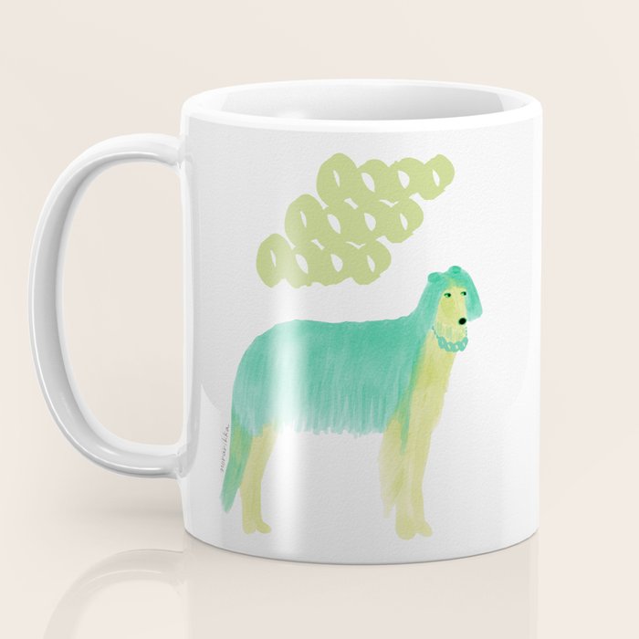 Stylish Dog - Green Coffee Mug Gallery Image 3