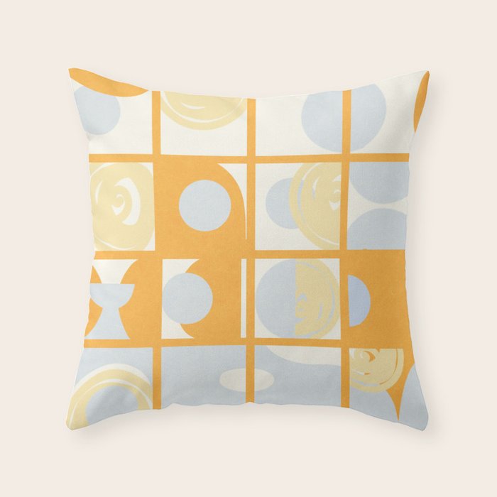 Lunch in Oak Park Throw Pillow Gallery Image 1