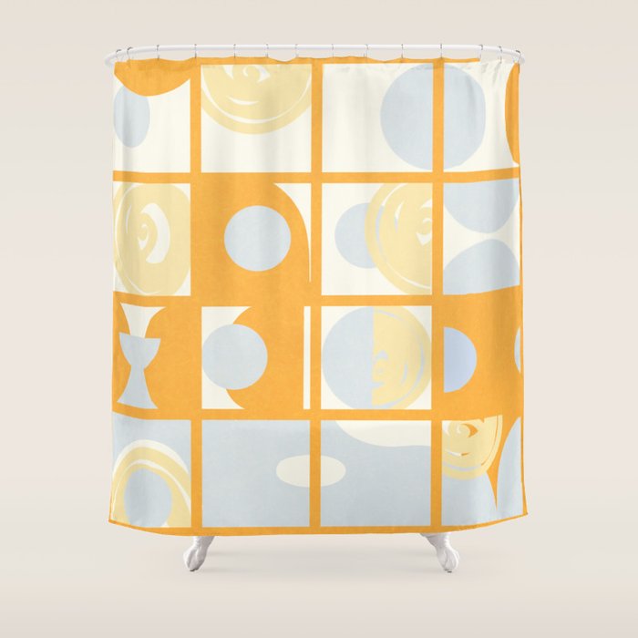 Lunch in Oak Park Shower Curtain Gallery Image 1