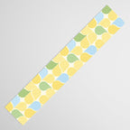 Playful Pastel Geometric Raindrop Pattern Table Runner Gallery Image 3