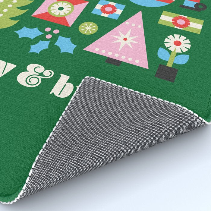 Merry & Bright Christmas | Green Rug Gallery Image 4