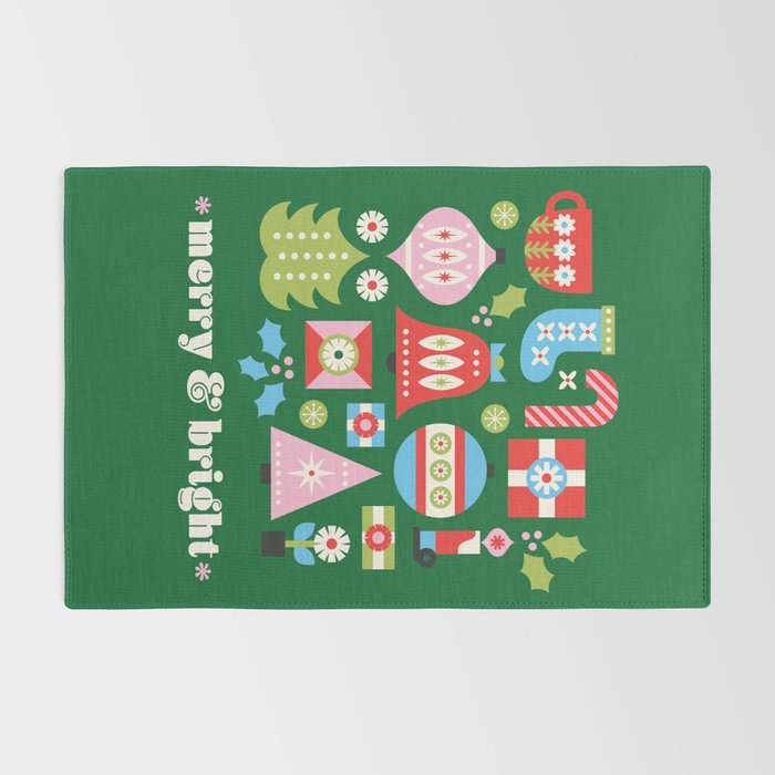 Merry & Bright Christmas | Green Rug Gallery Image 2