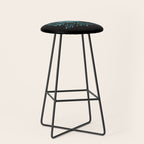 Mystical Luna Moth - Turquoise Stool Gallery Image 1