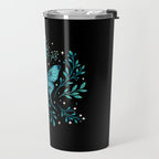 Mystical Luna Moth - Turquoise Travel Mug Gallery Image 2