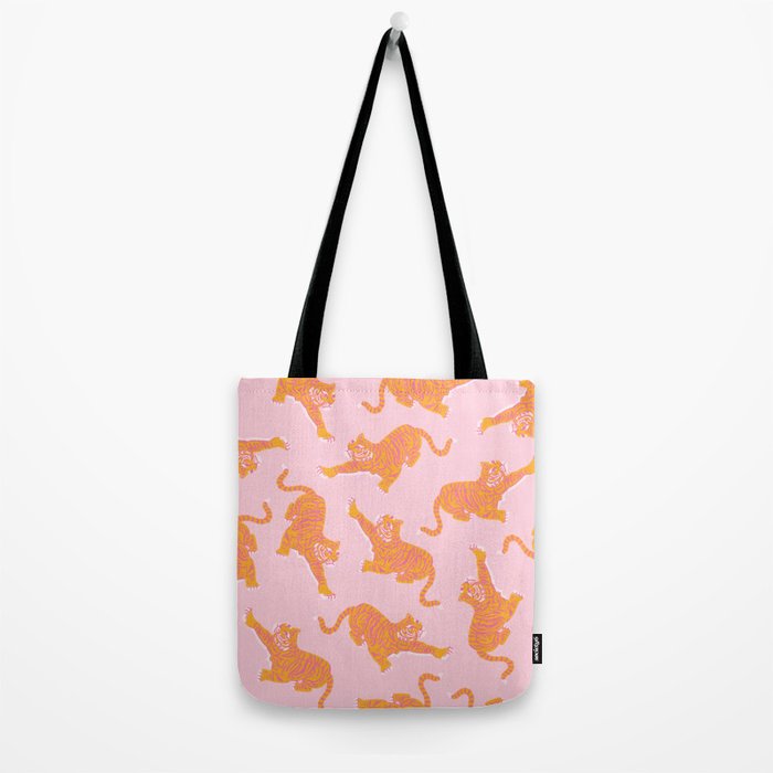 Year of the Tiger - Pink/Orange Tote Bag Gallery Image 2