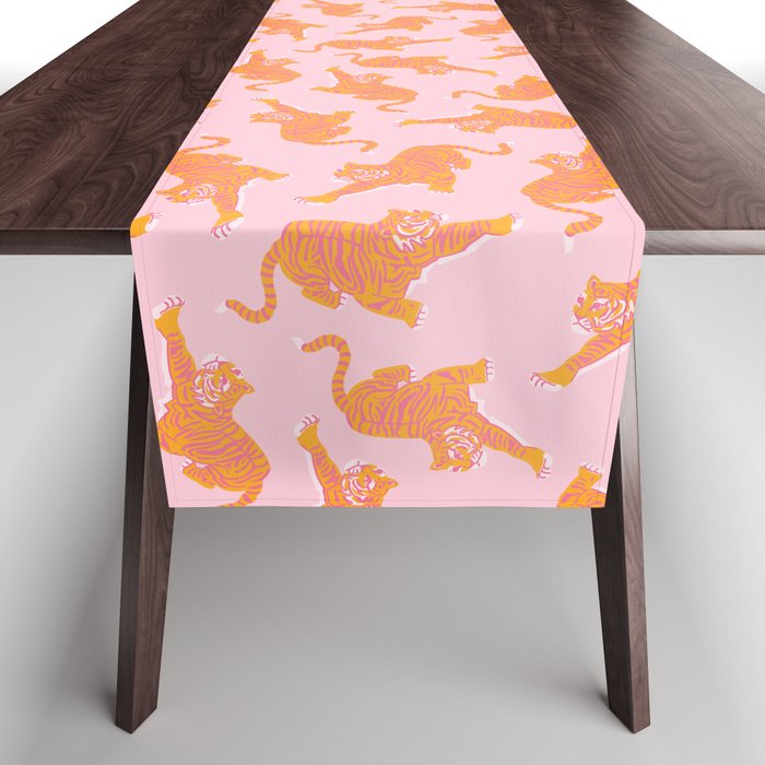 Year of the Tiger - Pink/Orange Table Runner Gallery Image 1