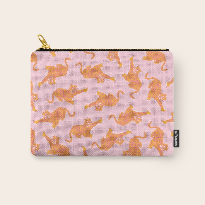 Year of the Tiger - Pink/Orange Carry All Pouch Gallery Image 1