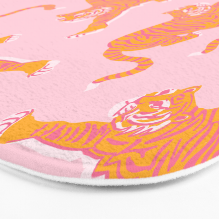 Year of the Tiger - Pink/Orange Bath Mat Gallery Image 3