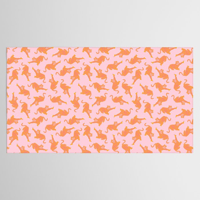 Year of the Tiger - Pink/Orange Tablecloth Gallery Image 2