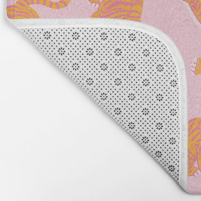 Year of the Tiger - Pink/Orange Bath Mat Gallery Image 2