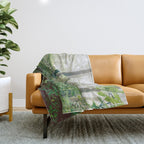 Smoky Mountain Forest Adventure - National Park Nature Photography Throw Blanket Gallery Image 1