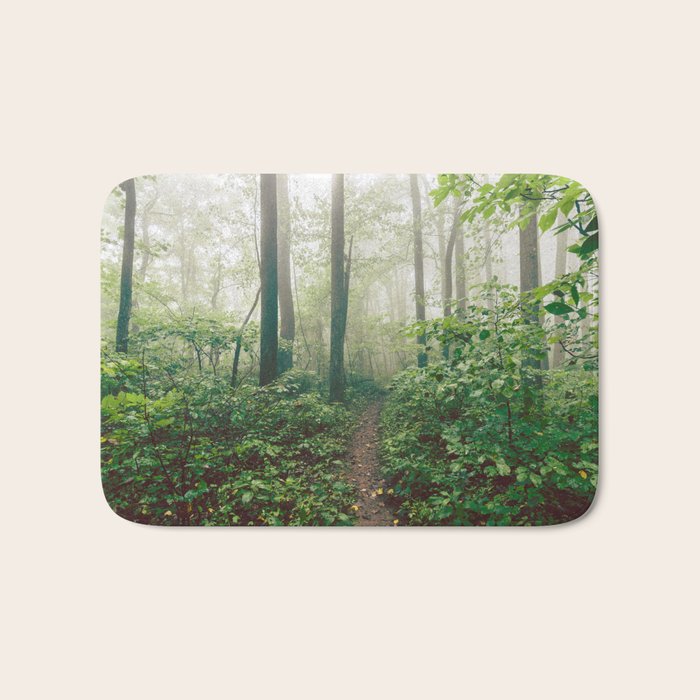 Smoky Mountain Forest Adventure - National Park Nature Photography Bath Mat Gallery Image 1