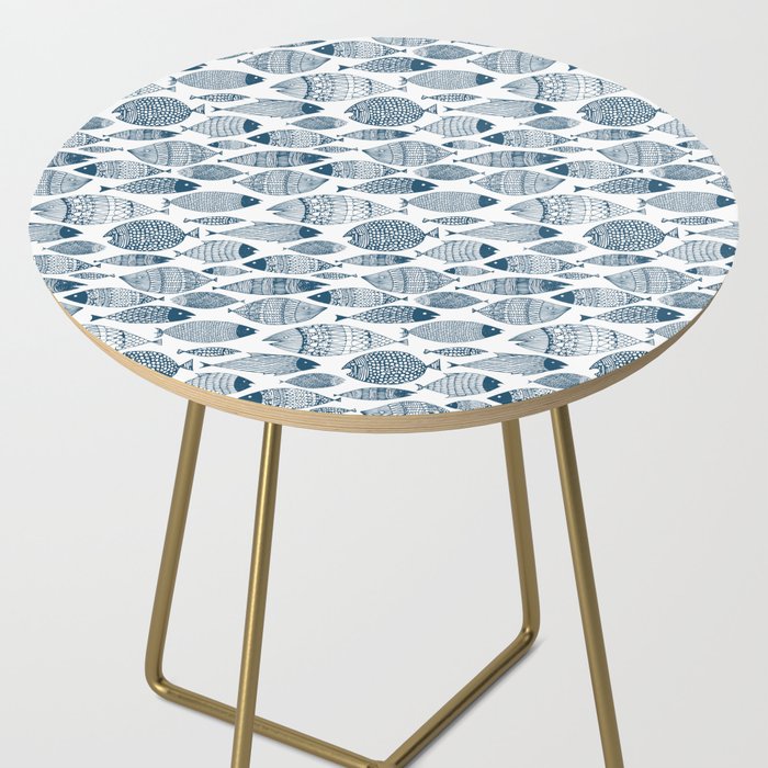 Blue Fish White Side Table Gallery Image 2