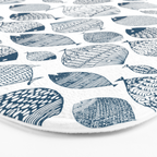 Blue Fish White Bath Mat Gallery Image 3