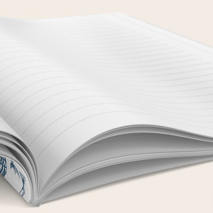 Blue Fish White Notebook Gallery Image 2