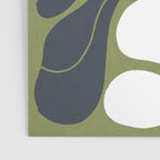 Modern Boho Art Nouveau Floral 3.3 ochre green grey Poster Gallery Image 3