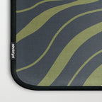 Modern Boho Art Nouveau Floral 3.3 ochre green grey Laptop Sleeve Gallery Image 3