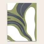 Modern Boho Art Nouveau Floral 3.3 ochre green grey Notebook Gallery Image 4