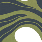Modern Boho Art Nouveau Floral 3.3 ochre green grey Coffee Mug Gallery Image 2