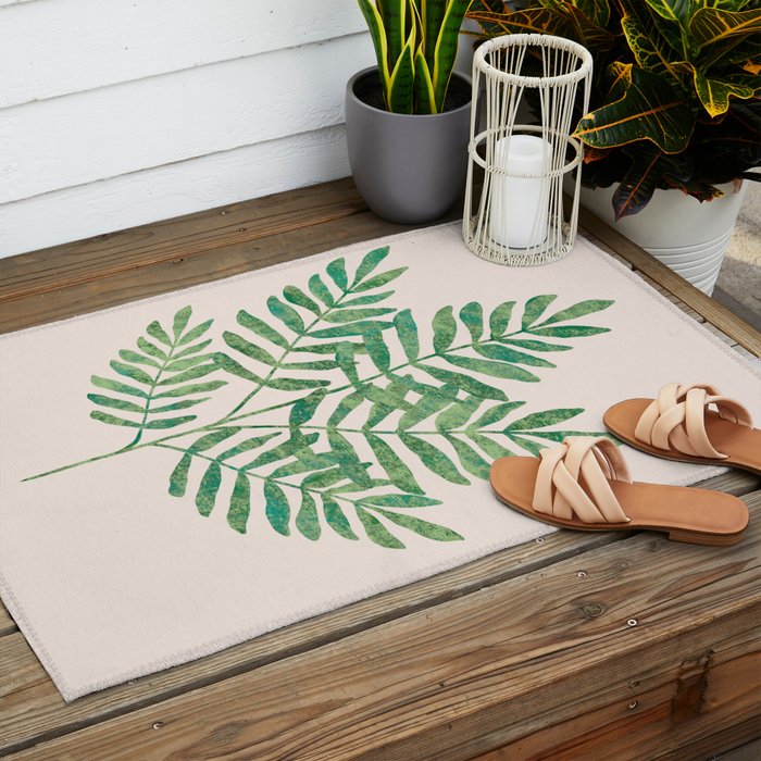 Fern Frond Outdoor Rug Gallery Image 2