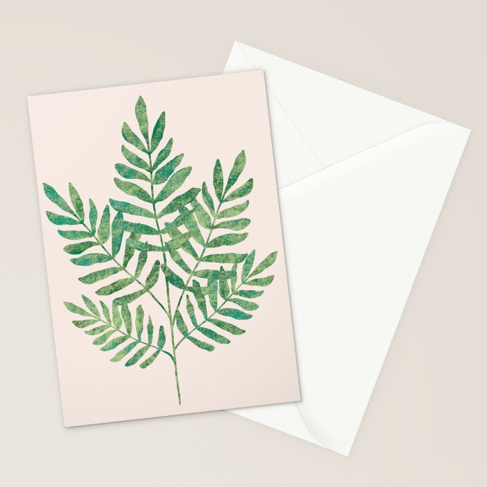 Fern Frond Stationery Card Gallery Image 2