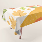Autumn bird and leaves Tablecloth Gallery Image 1