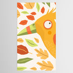 Autumn bird and leaves Tablecloth Gallery Image 2