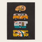 Retro Road Trip - Charcoal Poster Gallery Image 4